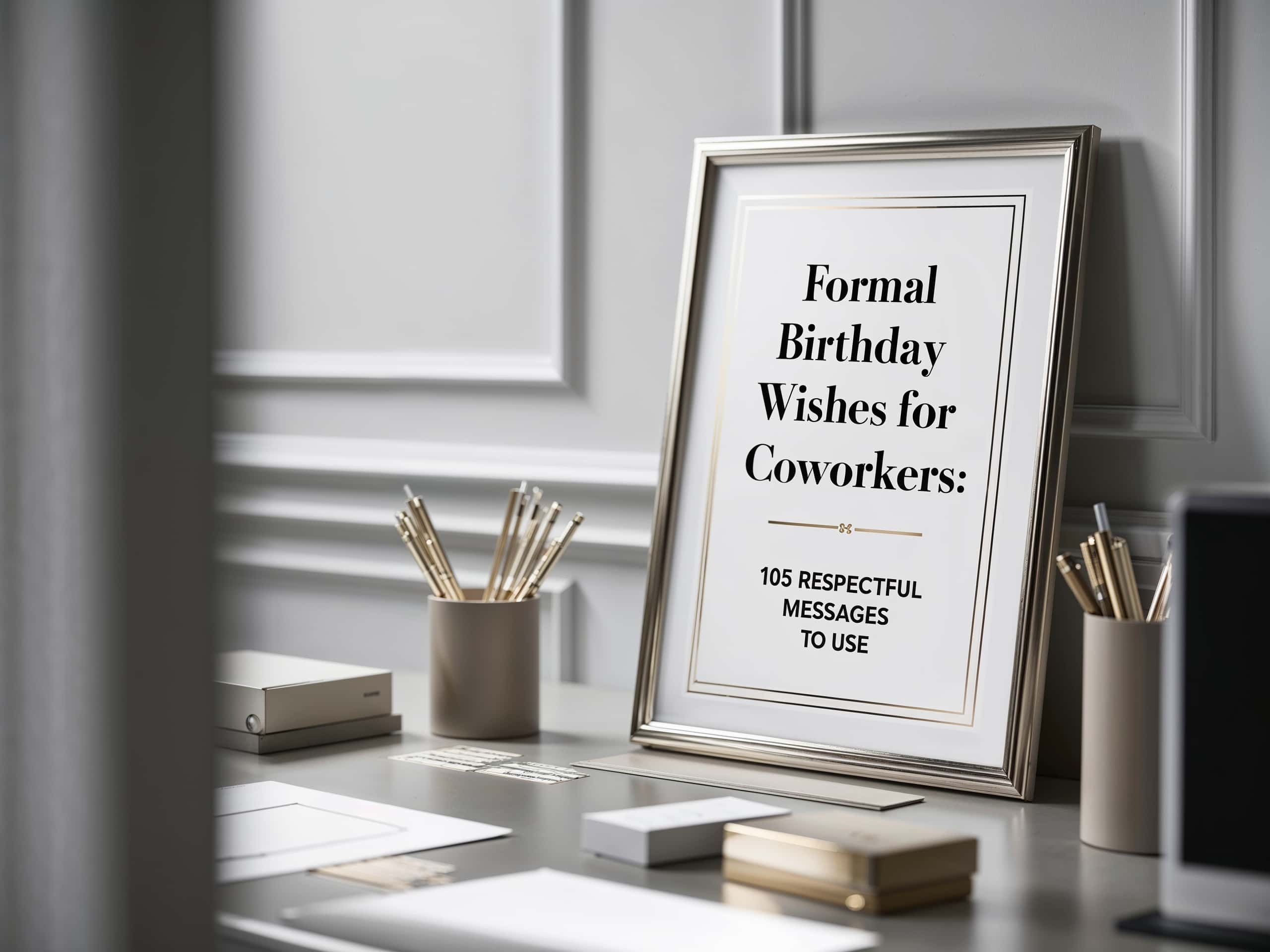 Formal Birthday Wishes for Coworkers: 105 Respectful Messages to Use