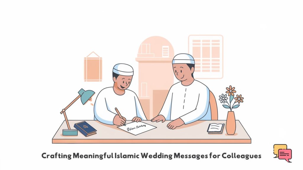 Crafting Meaningful Islamic Wedding Messages for Colleagues