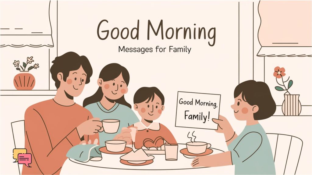 Good Morning Messages for Family to express love and warmth.