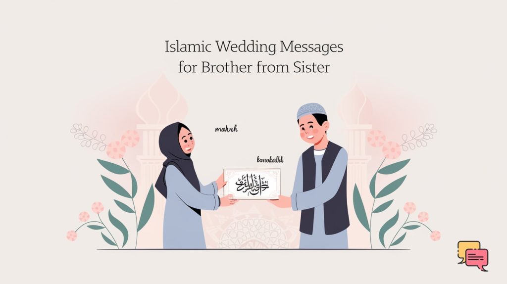 Islamic Wedding Messages for Brother from Sister - Heartfelt Blessings and Duas for His Special Day