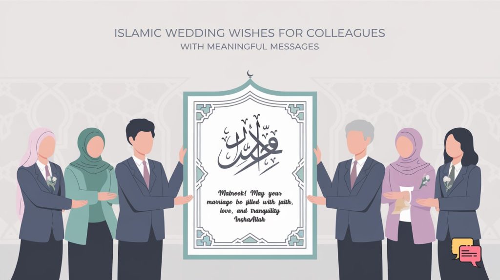 Islamic Wedding Wishes for Colleagues with Meaningful Messages